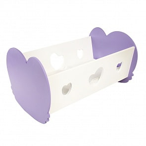 Кроватка-люлька для кукол Мини, цвет: нежно-сиреневый (Paremo, PFD120-34M)