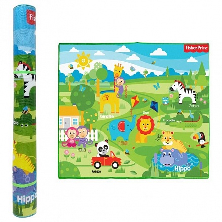 Коврик игровой из серии Fisher Price для малышей, размер 150 х 180 х 1 см., тубус 