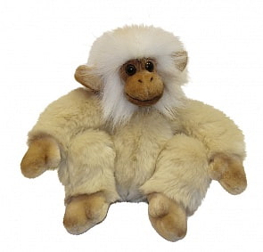Мягкая игрушка – Обезьянка сидящая, палевая, 20 см (Hansa, 2838)
