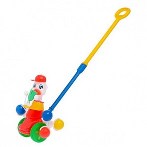 Каталка - Утка со звонком (Madеx toys, П-0171)