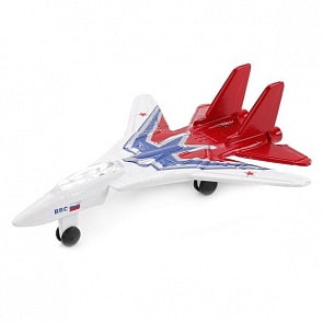 Коллекционная металлическая модель – самолет-истребитель, 9 см (Технопарк, 10109-Rsim)