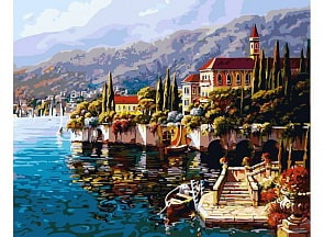 Раскраски по номерам – «Варенна. Италия», 40 х 50 см. (Белоснежка, 370-AB)