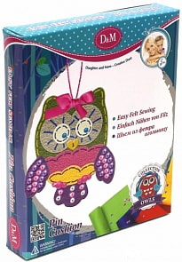 Набор шьем из фетра игольницу «Совы» (Docha&Mama, 57964)
