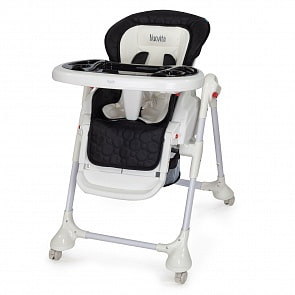 Стул-шезлонг для кормления Nuovita Tutela, nero goffratura/черный с тиснением (Nuovita, M08_463)