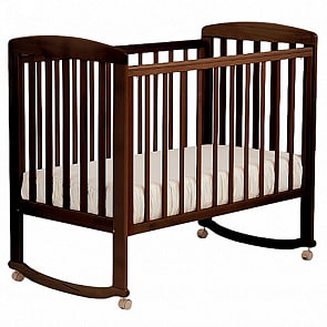 Кровать детская без ящика Лель АБ 16.0  Ромашка, орех темный  35 (Лель, LIEL-АБ 16.0_орех темный  35)