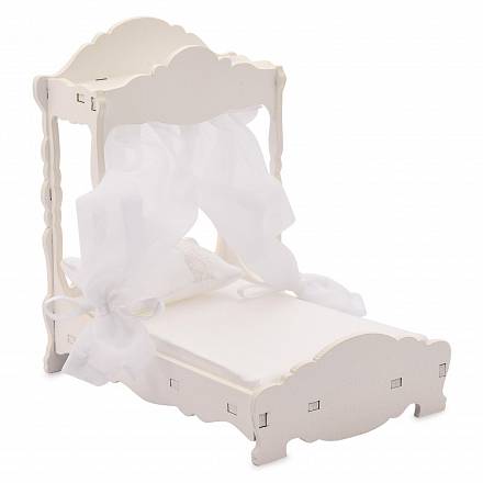 Набор - Большая кровать с балдахином, матрасом и подушкой, коллекция Прованс 