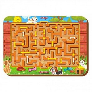 Деревянный лабиринт с шариками, малый (Сибирский Сувенир, 018105)