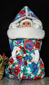 Комплект на выписку Asselina – Сказочный домик, маки, 7 предметов (Мой Ангелок, 1985_маки)