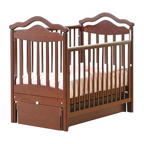 Кровать детская Гандылян К-2005-1м Анжелика маятник универсальный, махагон (Gandylyan, GAN-К 2005-1м_махагон)