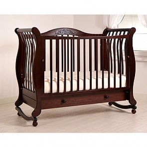 Кровать детская Гандылян К-2002-31 Габриэлла, махагон (Gandylyan, GAN-К 2002-31_махагон)