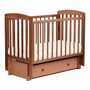 Кровать детская Лель АБ 16.3 Ромашка маятник продольный, натуральный бук (Лель, LIEL-АБ 16.3_натуральный бук)