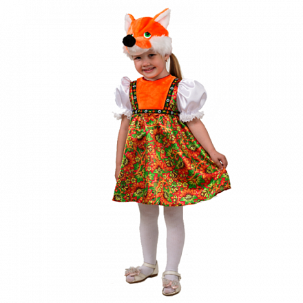 Карнавальный костюм - Лиса Лизавета, размер 128-64 