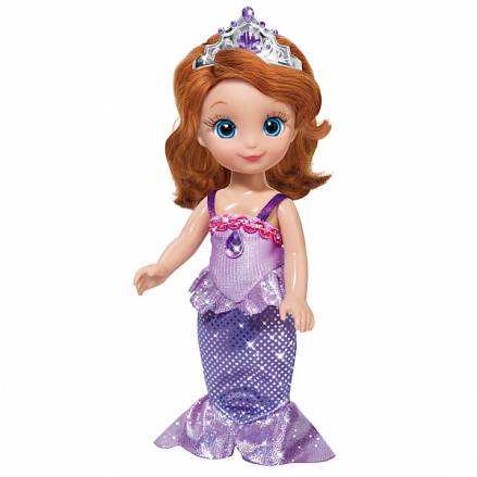 Интерактивная кукла Disney - Принцесса София в костюме русалочки, 15 см 