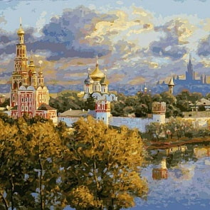 Раскраски по номерам - Картина «В последних лучах заката», 40 х 50 см. (Белоснежка, 071-AB)