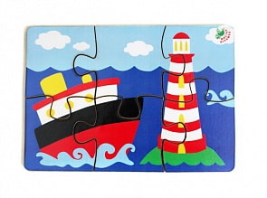 Пазл 6 - Кораблик (Мастер Игрушек, IG0065)