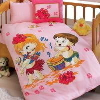 Постельное белье для новорожденных Bebek TAMTAM, 0-3 лет (Tac, Тач, D3302-26701)