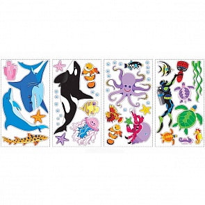 Наклейки для декора – Жители океана (RoomMates, SPD0002SCSk)