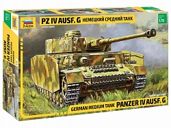 Модель сборная - Немецкий средний танк Pz IV Ausf. G (Zvezda, 3674з) - миниатюра