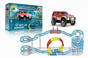 Игровой набор - Автотрек электрифицированный, свет (Наша Игрушка, SW7353)