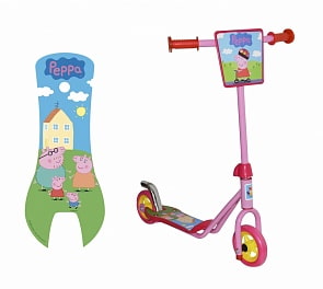 Двухколесный самокат - Peppa, 11 см, розовый (1toy, Т57568) Двухколесный самокат - Peppa, 11 см, розовый (1toy, Т57568)