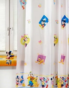 Портьера детская - Друзья, белый (ТАС, GS0159)