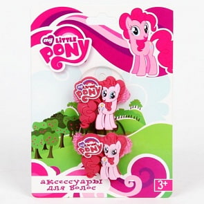 Набор из 2-х резинок для волос с фигуркой «Моя маленькая пони» (Играем вместе, WR-LP-02sim)