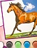 Раскраска по номерам - Лошадь   - миниатюра №2