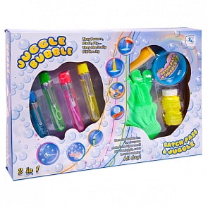 Набор для запуска мыльных пузырей с насадками и перчатками (Junfa Toys, 0602)