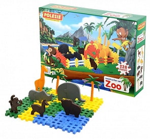 Конструктор – Зоопарк, 228 элементов в коробке (Полесье, 4802)