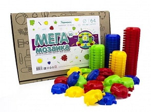 Мега мозаика 3D, 64 детали (Развивашки, Р1003)