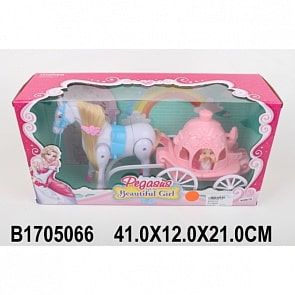 Карета с куклой и лошадью, озвученная (B1705066sim)