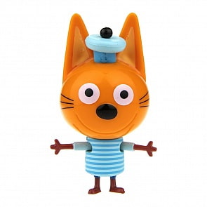 Фигурка героя мультфильма Три кота – Коржик, 6,5 см, подвижные ножки и ручки  (1Toy, Т17173)