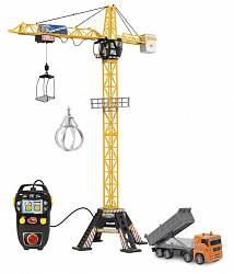 «Стройка» - игровой набор, подъемный кран с пультом управления, звуком (Dickie, 3462413) - миниатюра