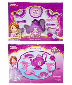 Набор посуды «Принцесса София», пластиковая, 9 предметов (Играем Вместе, B1196837-Rsim)