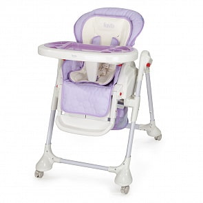 Стул-шезлонг для кормления Nuovita Tutela, lilla goffratura/сиреневый с тиснением (Nuovita, M08_460)