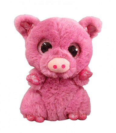 Мягкая игрушка - Свинка розовая, 15 см. 