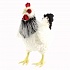 Мягкая игрушка - Курица черно-белая, 38 см  - миниатюра №4
