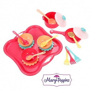 Набор для готовки с подносом – Карамель, 19 предметов (Mary Poppins, 39496)