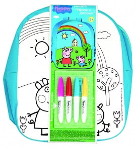 Роспись рюкзака «Пеппа и Джордж» (Росмэн, 24047ros)