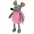 Мягкая игрушка – Мышка в розовом, 16 см  - миниатюра №1