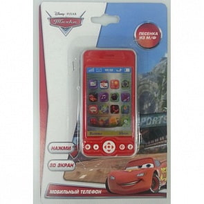 Телефон «Тачки» 3D экран, звуковые эффекты и песня героев (Играем вместе, TT837-CARsim)