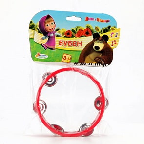 Бубен «Маша и Медведь» в пакете (Играем Вместе, B256776-R2sim)