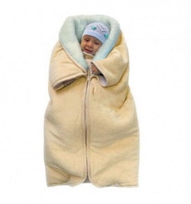 Плед-конверт мех-велюр, бежевый (Золотой гусь, 30023-z)