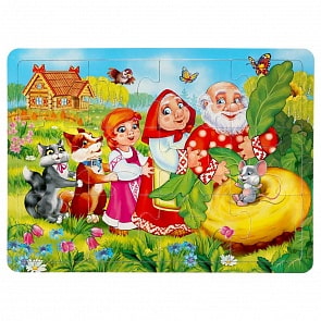 Мягкий макси-пазл - Умные игры - Репка, 12 Деталей (Умка, 4690590104224)