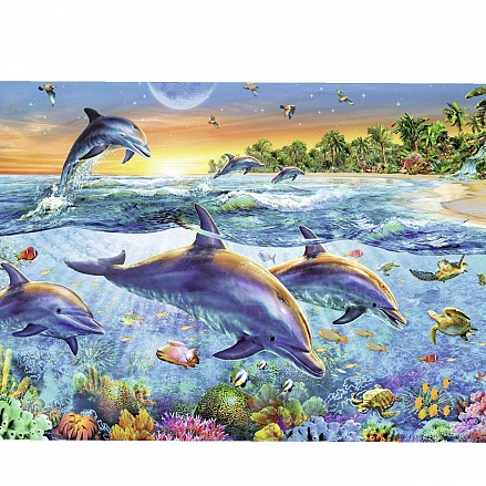 Пазл - Бухта дельфинов, 500 деталей 
