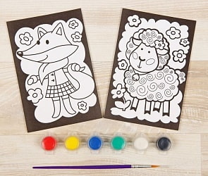 Раскраска для малышей – Овечка и Лисичка. 2 в 1 (Фантазер, 347201sim)