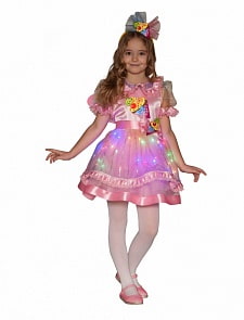 Костюм карнавальный для девочек – Пироженка-мороженка, размер 122-64 (Батик, 21-19-122-64)