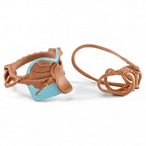 Седло для спортивной верховой езды с уздечкой (Schleich, 42166)