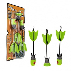 Игровой набор из серии Street Battle с метательной стрелой с присоской и 2 стрелы с ЭВА наконечником (1toy, Т17363)