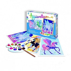 Акварельная раскраска - Пегасы (SentoSpherE, 6320k)